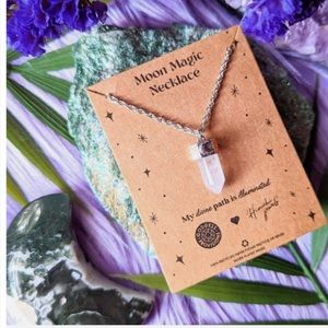 Clear quartz necklace